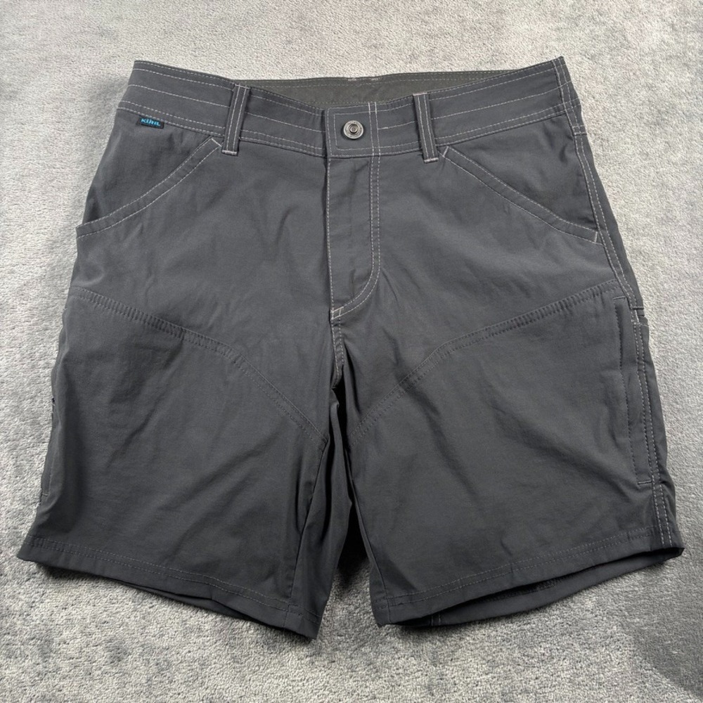 Kuhl Shorts Mens 32 Gray Renegade Charcoal Technical Hiking Stretch 5121